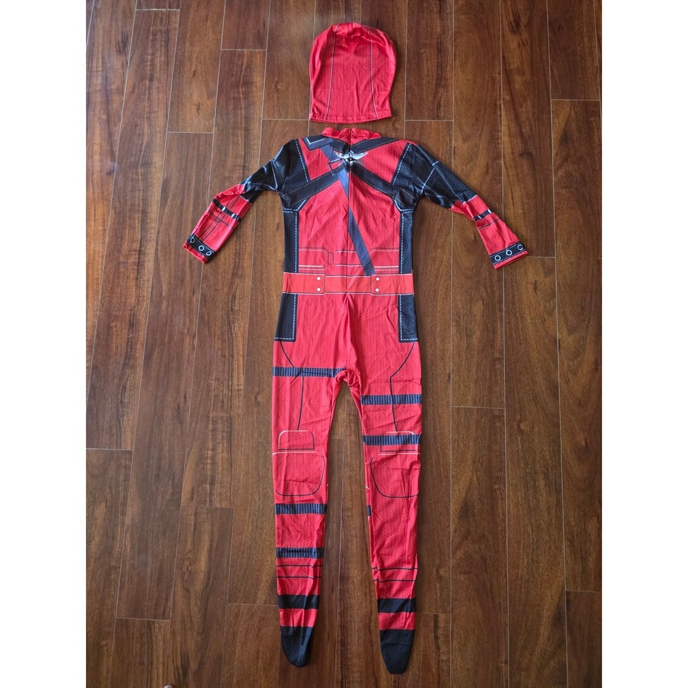 Kids Costume 3D Print Superhero Bodysuit Mask Gloves Large - Picture 5 of 6
